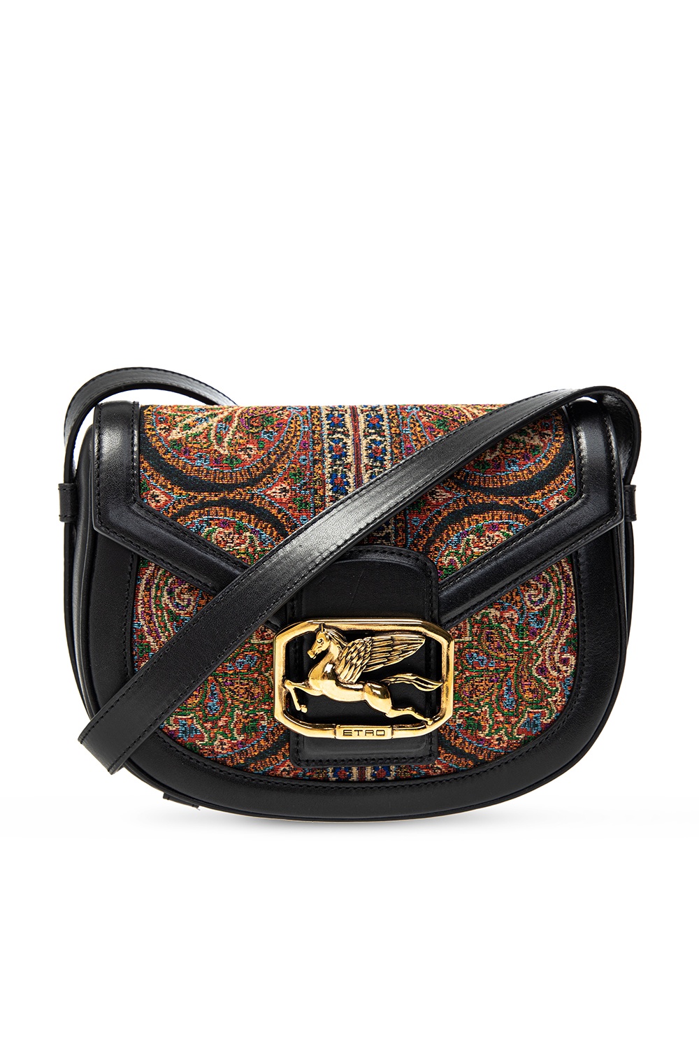 Multicolour Pegaso shoulder bag with logo Etro IetpShops